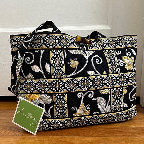 Vera Bradley Handbags - Vera Bradley NWT Small Tic Tac Tote Handbag Purse Mini Tote in Yellow Bird
